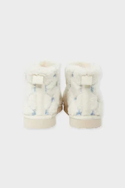 ETAM Zapatillas|Chaussons bottines avec fausse fourrure ECRU