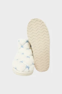 ETAM Zapatillas|Chaussons bottines avec fausse fourrure ECRU