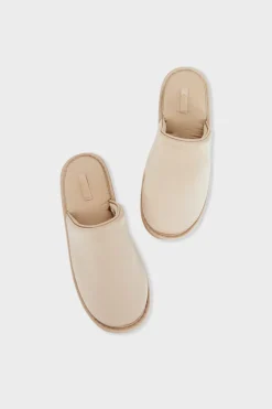 ETAM Zapatillas|Chaussons mules satinés OR