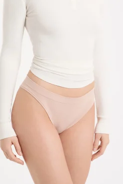 ETAM Braguitas Novias|Tanga Brasileño|Cómodo tanga de algodón NATURAL