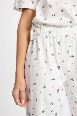 ETAM Los Pijamas Más Responsables|Pijamas 2 Y 3 Piezas|Conjunto de pijama de 2 piezas con estampado de algodón CRUDO