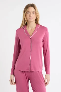 ETAM Los Pijamas Más Responsables|Pijamas Esenciales|Conjunto de pijama de 2 piezas de manga larga BLUSH