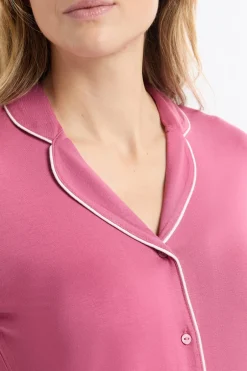 ETAM Los Pijamas Más Responsables|Pijamas Esenciales|Conjunto de pijama de 2 piezas de manga larga BLUSH