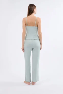 ETAM Homewear|Pijamas 2 Y 3 Piezas|Conjunto de pijama de 2 piezas de punto fino AZUL CLARO