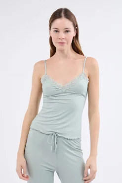 ETAM Homewear|Pijamas 2 Y 3 Piezas|Conjunto de pijama de 2 piezas de punto fino AZUL CLARO