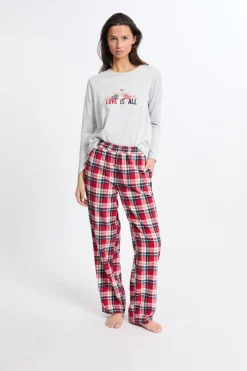 ETAM Los Pijamas Más Responsables|Pijamas Calentitos|Conjunto de pijama de 3 piezas con estampado y algodón MARINO