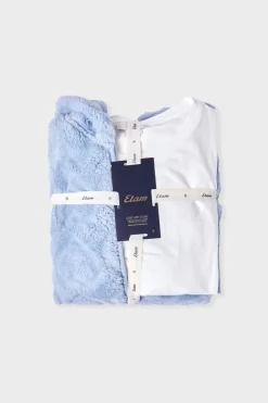ETAM Pijamas Calentitos|Pijamas 2 Y 3 Piezas|Conjunto de pijama de 3 piezas con estampado AZUL