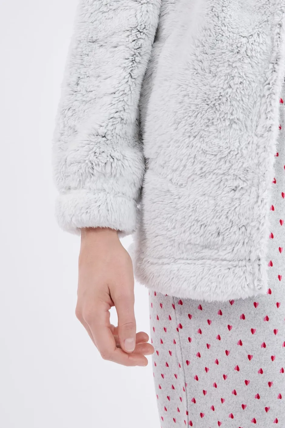 ETAM Pijamas Calentitos|Pijamas 2 Y 3 Piezas|Conjunto de pijama de 3 piezas GRIS