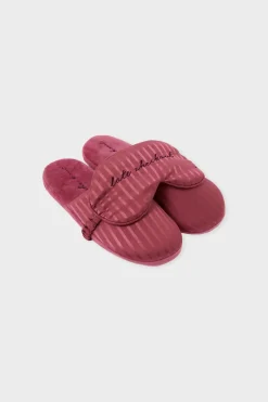 ETAM Zapatillas|Conjunto de zapatillas destalonadas y antifaz PETUNIA