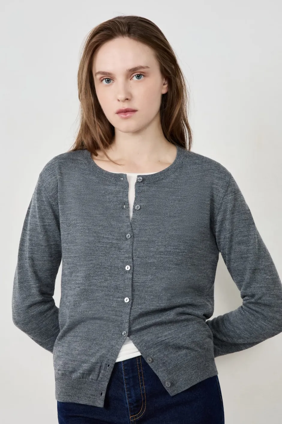 ETAM Básicos|Chaquetas|Cárdigan de lana GRIS