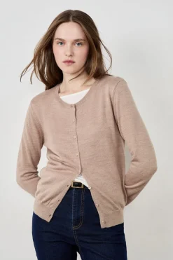 ETAM Básicos|Chaquetas|Cárdigan de lana TOPO