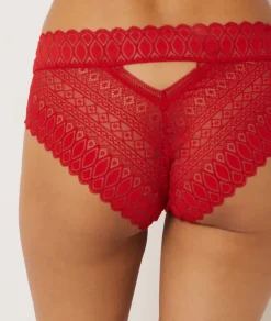 ETAM Culotte|Braguitas Encaje|Culote encaje gráfico ROJO