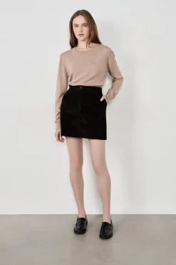 ETAM Faltas Cortas|Faldas|Falda corta de terciopelo NEGRO