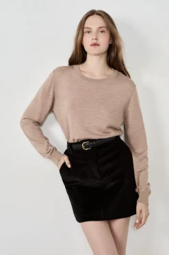 ETAM Faltas Cortas|Faldas|Falda corta de terciopelo NEGRO