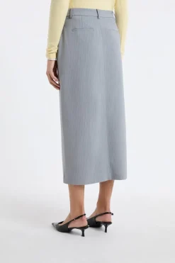 ETAM Faldas Largas|Faldas|Falda larga a rayas GRIS