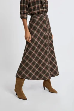 ETAM Faldas Largas|Faldas|Falda larga estampada de algodón HENNA