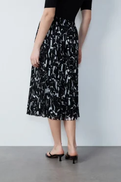 ETAM Faldas Estampadas|Faldas Largas|Falda larga plisada estampada ESTAMPADO