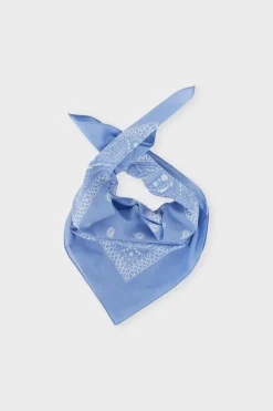 ETAM Bufandas Y Pañuelos|Foulard estampado de algodón AZUL CLARO