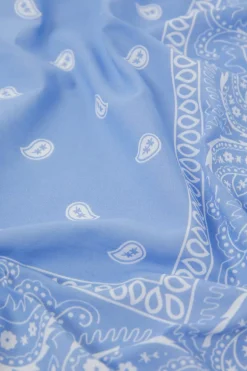 ETAM Bufandas Y Pañuelos|Foulard estampado de algodón AZUL CLARO