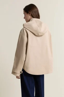 ETAM Abrigos Cortos|Abrigos|Gabardina con capucha y algodón BEIGE