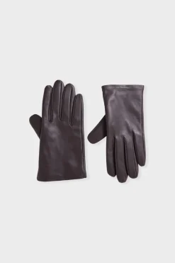 ETAM Guantes|Guantes con efecto piel CHOCOLATE
