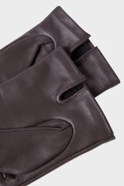 ETAM Guantes|Guantes con efecto piel CHOCOLATE