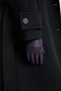 ETAM Guantes|Guantes de cuero MORADO