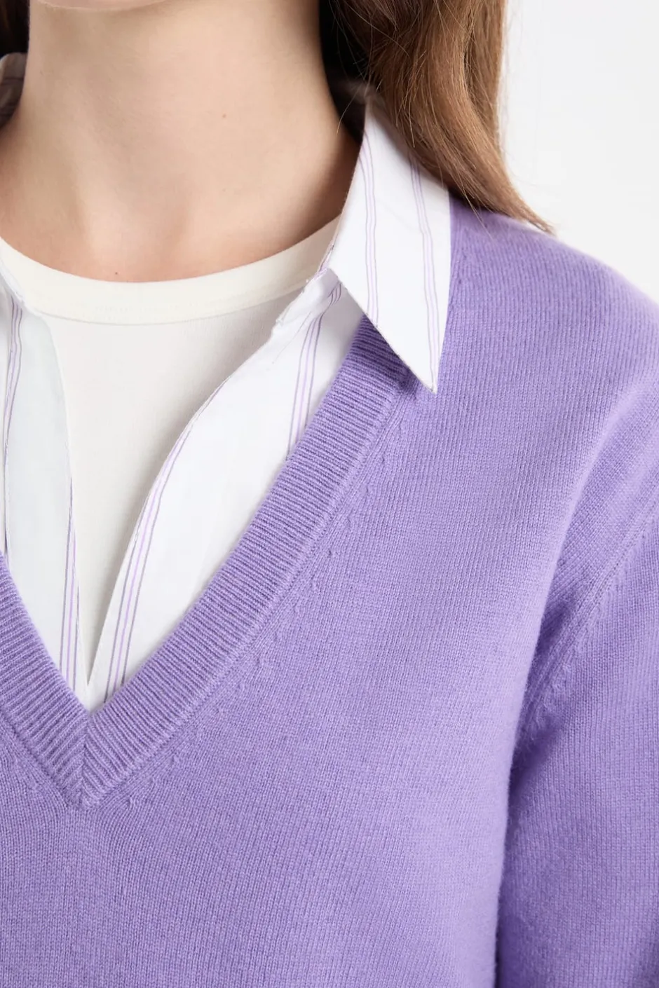 ETAM Cuello En V|Jerséis|Jersey con cuello en V de lana parma