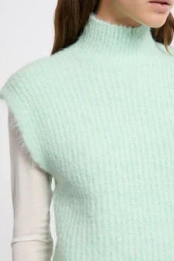 ETAM Los Pijamas Más Responsables|Ponchos, Sudaderas Y Chaquetas|Jersey sin mangas con cuello alto CELADON
