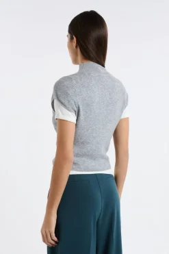 ETAM Cuello Alto|Jerséis|Jersey sin mangas con cuello alto GRIS