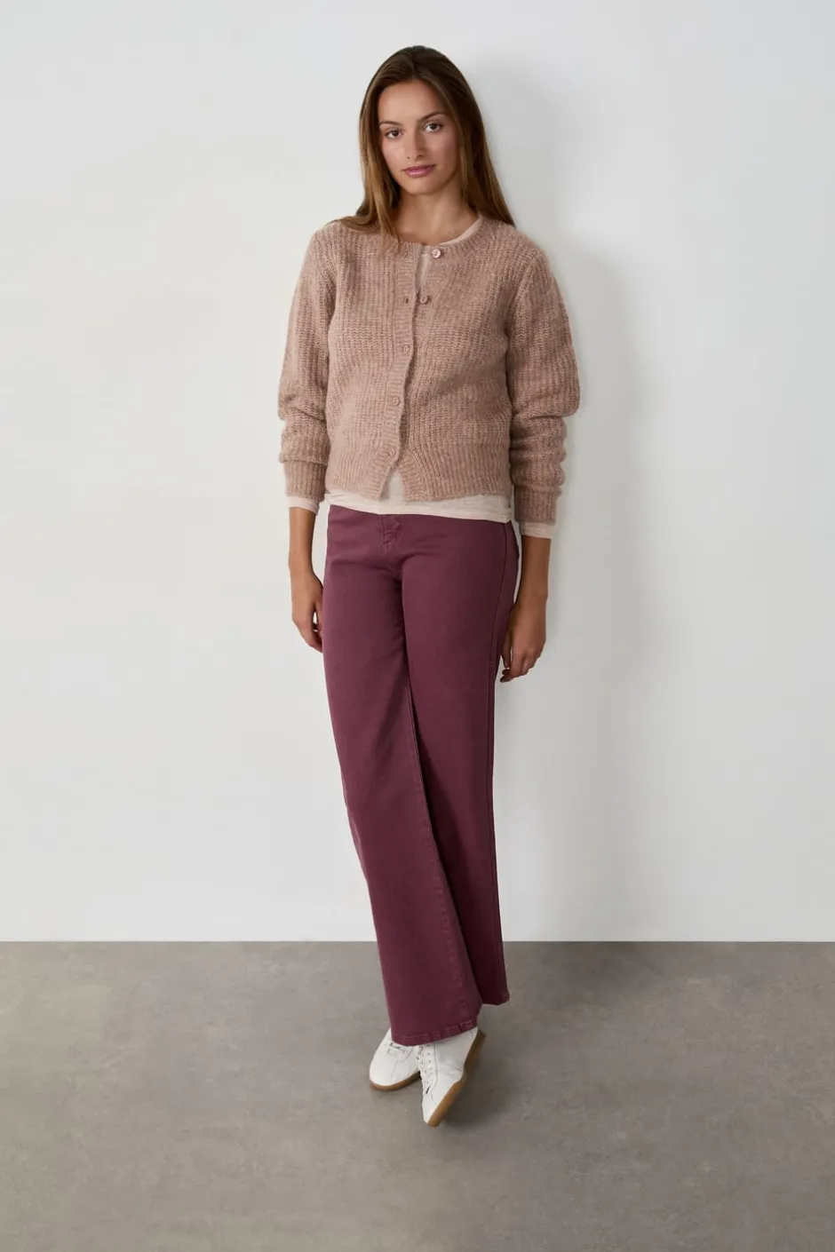 ETAM Chaquetas|Jersey tipo cárdigan con botones y mangas largas HENNE