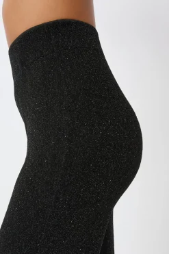 ETAM Leggings|Medias Y Calcetines|Leggings anchos tejidos brillantes NEGRO
