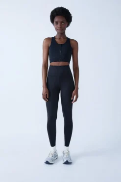 ETAM Leggings Deportivos|Braguitas Deportivas|Leggings efecto vientre plano NEGRO