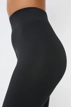 ETAM Leggings|Medias Y Calcetines|Leggings lisos de algodón NEGRO