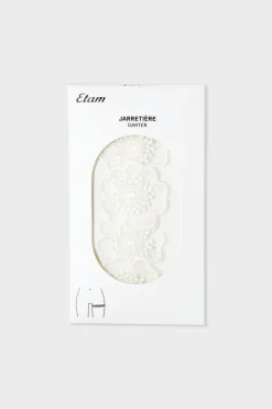 ETAM Accesorios|Liga con bordado crudo