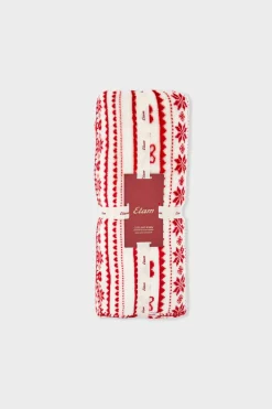 ETAM Accesorios|Manta estampada ROJO