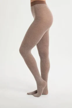 ETAM Medias Y Calcetines|Medias opacas con cachemira TAUPE