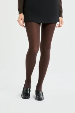 ETAM Medias Y Calcetines|Medias opacas con cashmere MARR&Oacute;N