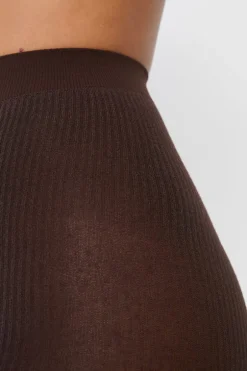 ETAM Medias Y Calcetines|Medias opacas con cashmere MARR&Oacute;N