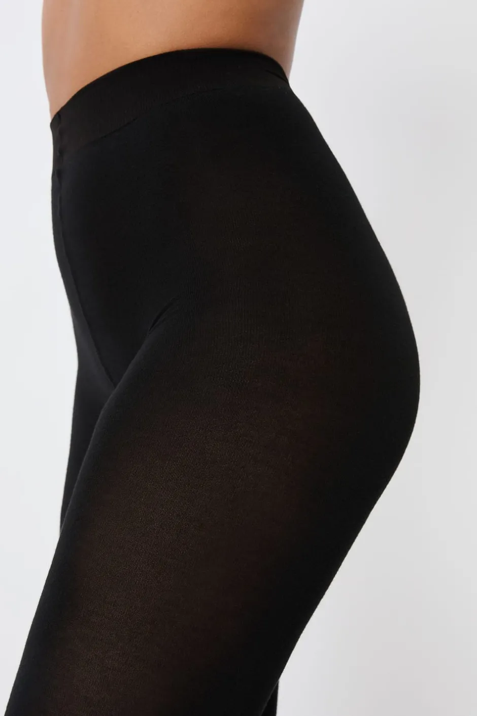 ETAM Medias Y Calcetines|Medias opacas con cashmere NEGRO