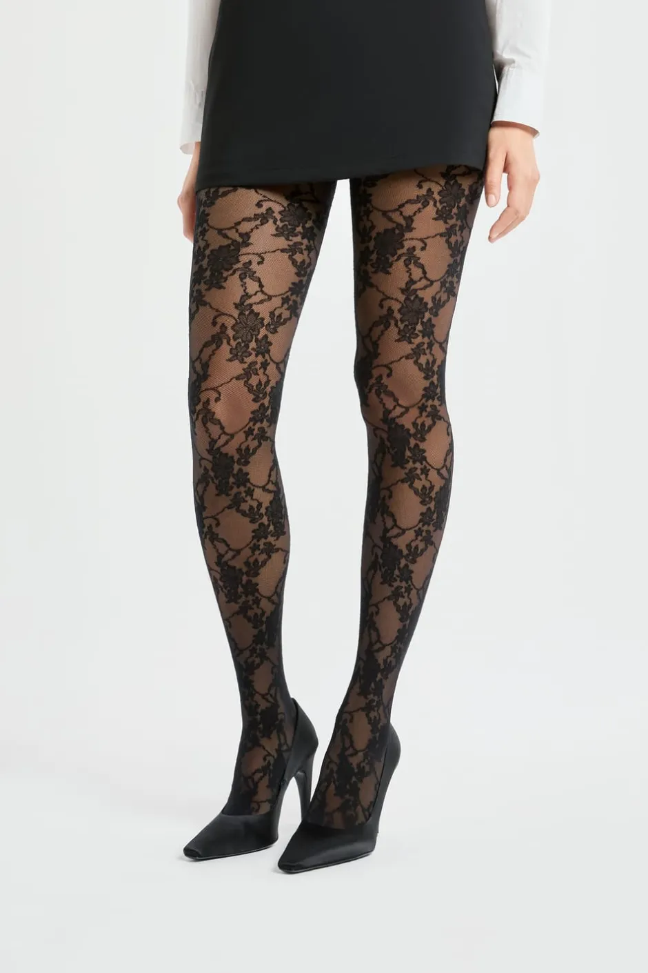 ETAM Medias Y Calcetines|Medias semitransparentes con motivos - 30D NEGRO