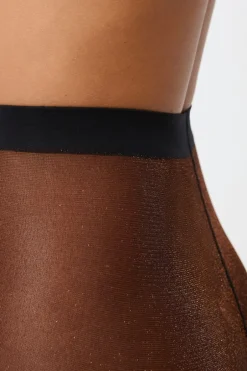 ETAM Medias Y Calcetines|Medias semitransparentes brillantes BRONCE
