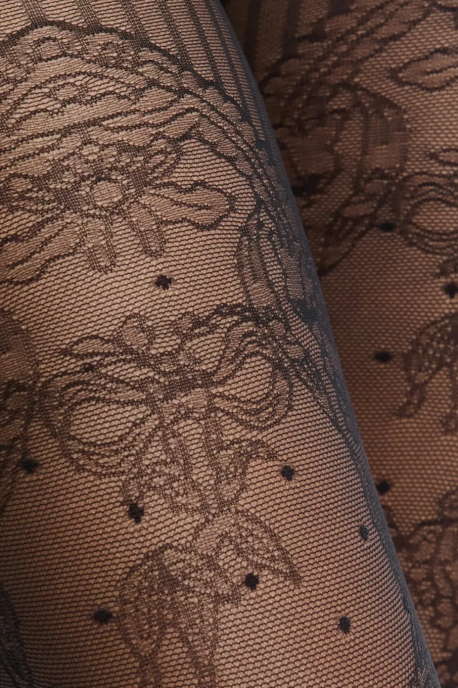 ETAM Medias Y Calcetines|Medias transparentes con encaje - 15D NEGRO