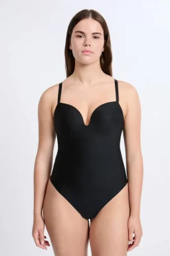 ETAM Bodys|Sujetadores Talla Grande: Copas D-G|Moldeador - Fuerte sujeción NEGRO