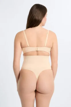 ETAM Braguitas Moldeadoras|Braguitas Invisibles|Moldeador de cintura alta - Sujeción media C.BEIGE