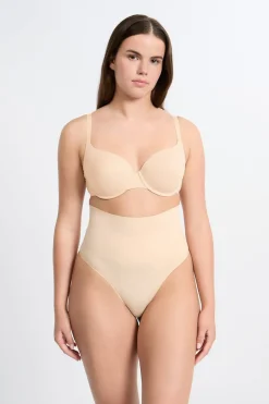 ETAM Braguitas Moldeadoras|Braguitas Invisibles|Moldeador de cintura alta - Sujeción media C.BEIGE