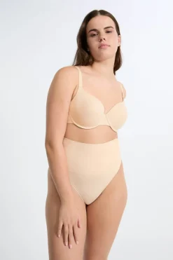 ETAM Braguitas Moldeadoras|Braguitas Invisibles|Moldeador de cintura alta - Sujeción media C.BEIGE