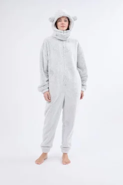 ETAM Pijamas Calentitos|Monos|Mono polar GRIS