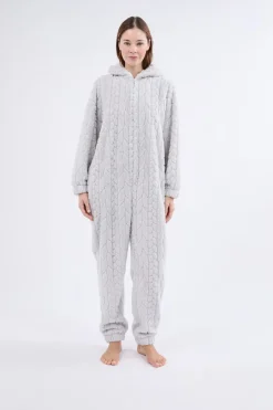 ETAM Pijamas Calentitos|Monos|Mono polar GRIS