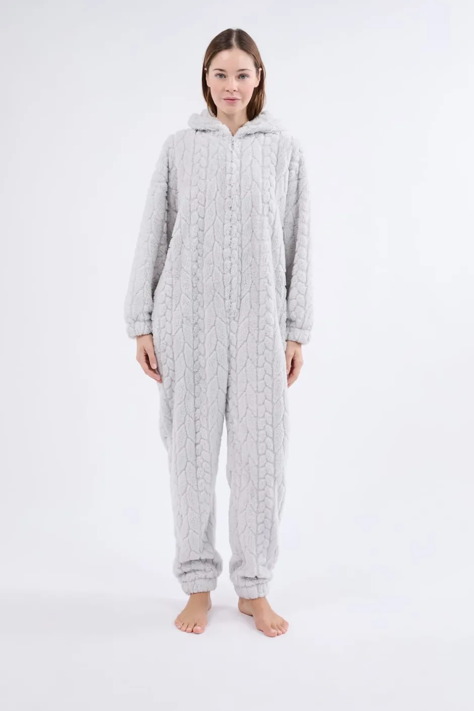 ETAM Pijamas Calentitos|Monos|Mono polar GRIS